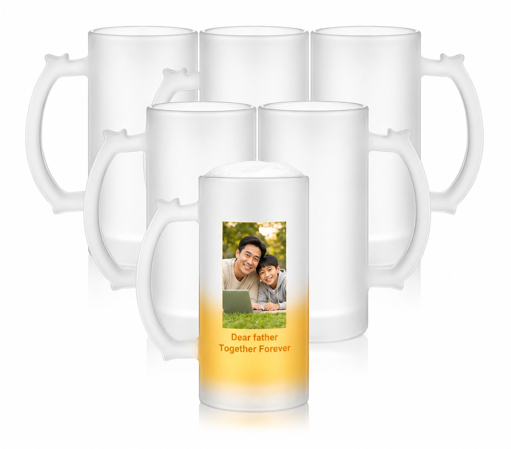 Frosted Beer mug w/Photo