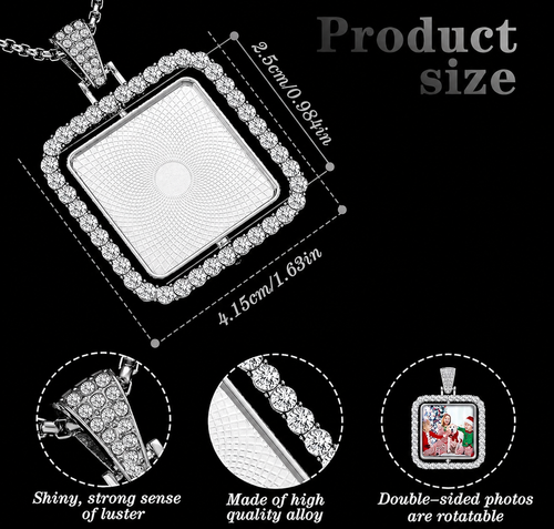 Square Photo pendant