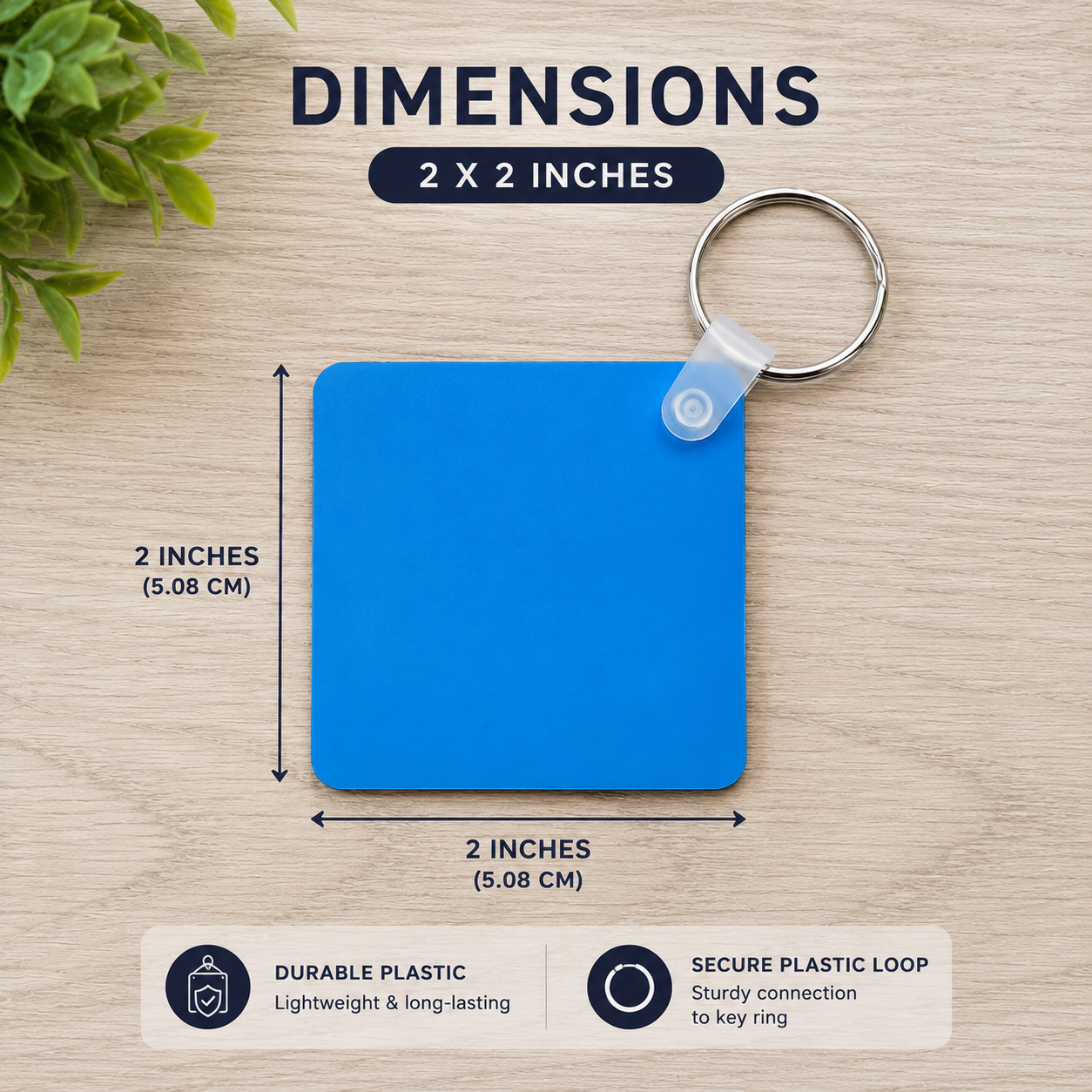 Square Keychain